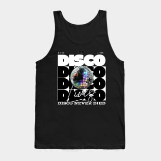 DISCO  - Lives Never Dies (White) Tank Top